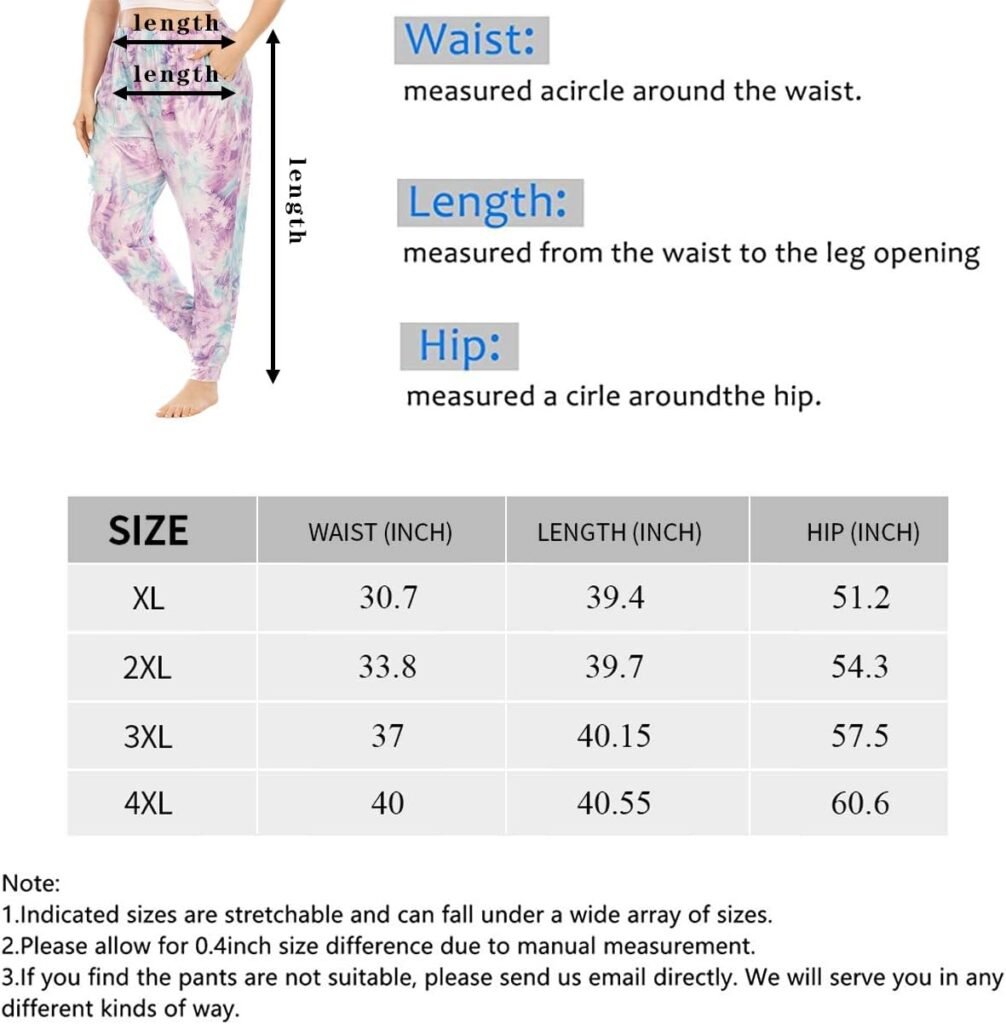 Gboomo Womens Plus Size Lounge Pants Casual Stretchy Jogger Ankle Length Loose Yoga Sweatpants with Pockets