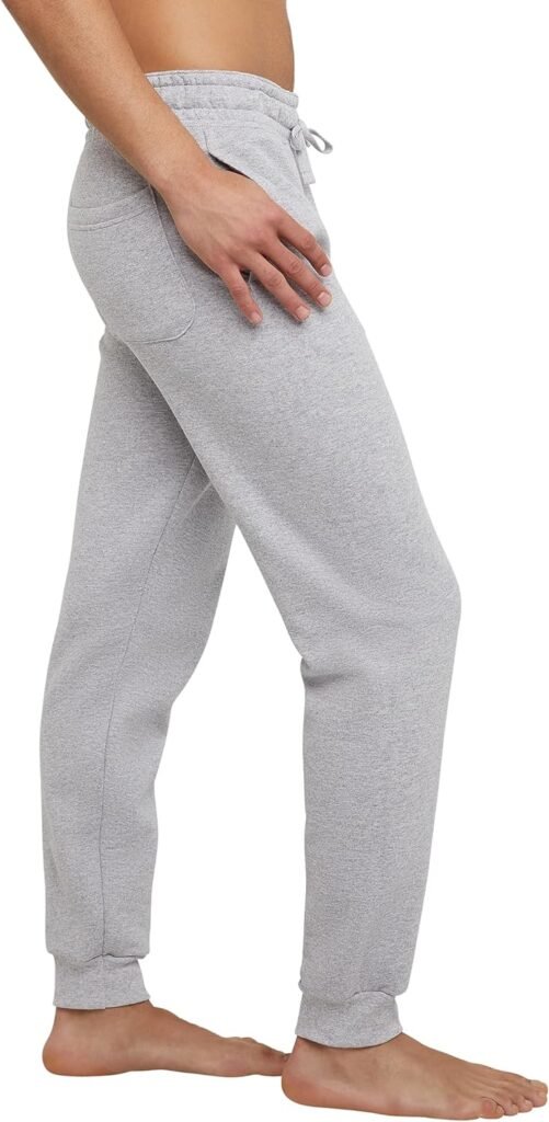 Hanes Mens EcoSmart Jogger Sweatpants, Mens Midweight Fleece Lounge Pants, 30.5