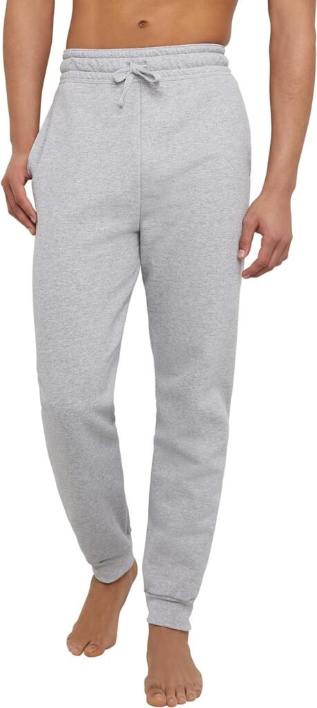 Hanes Mens EcoSmart Jogger Sweatpants, Mens Midweight Fleece Lounge Pants, 30.5