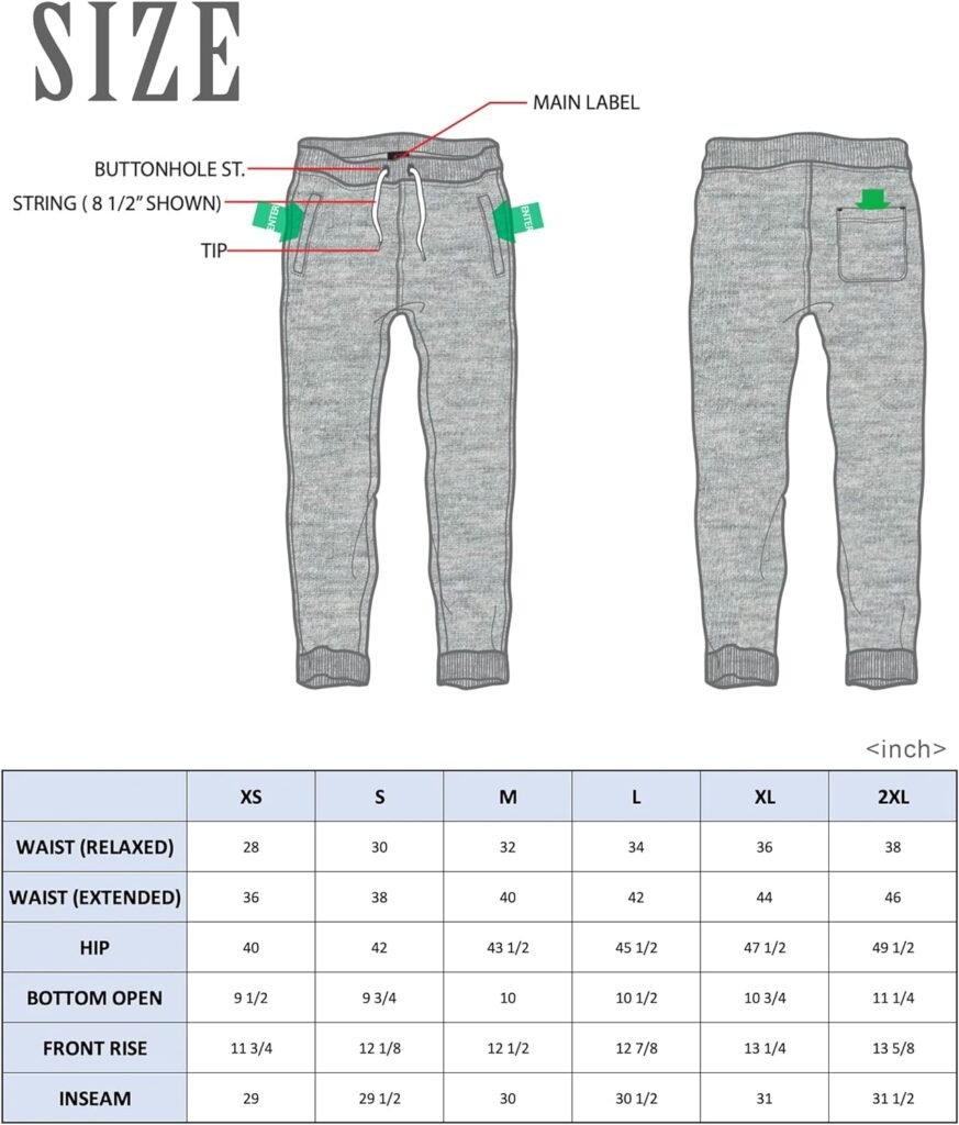 Southpole Mens Active Basic Jogger Fleece Pants