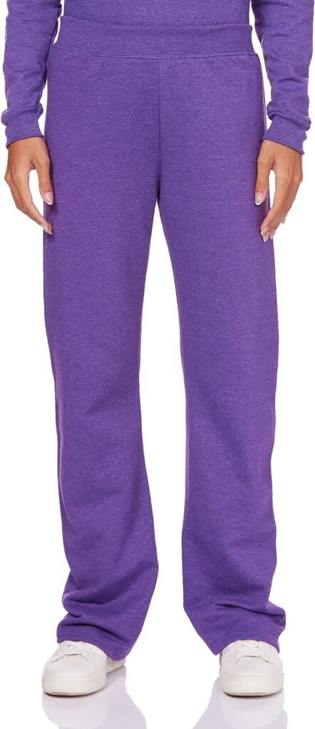 Hanes Women’s Sweatpants, ComfortSoft EcoSmart Open Leg Fleece Sweatpants