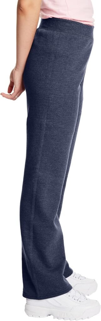 Hanes Women’s Sweatpants, ComfortSoft EcoSmart Open Leg Fleece Sweatpants