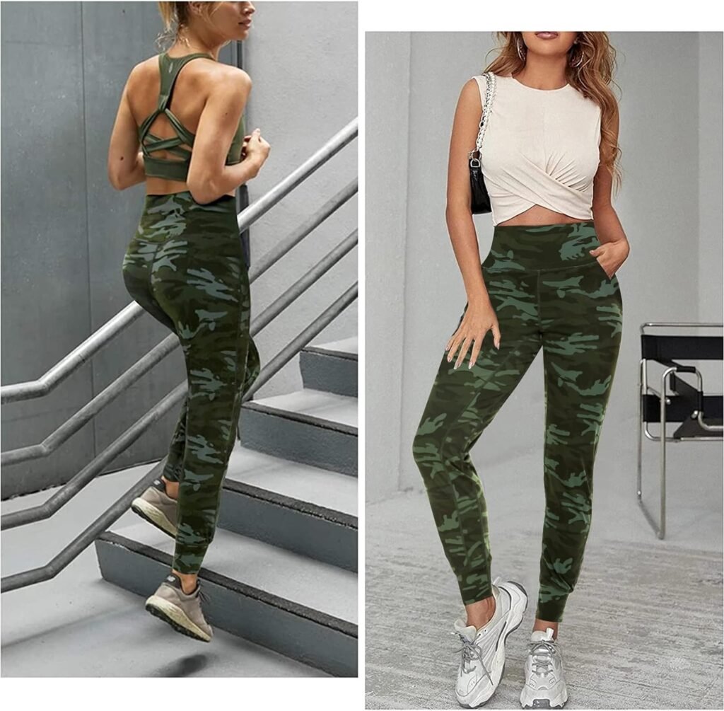 LEINIDINA Women’s Jogger Pants High Waisted Sweatpants with Pockets Tapered Casual Lounge Pants Loose Track Cuff Leggings