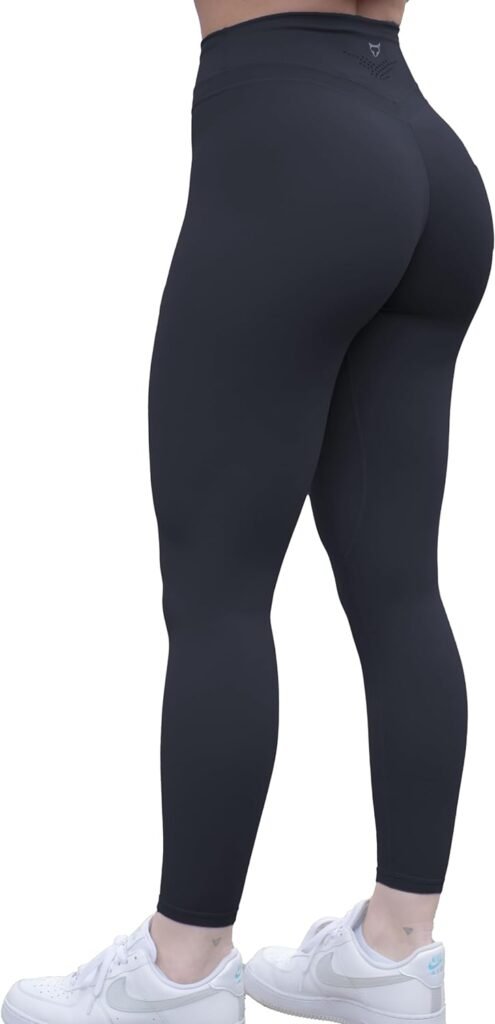 Womens Yoga Pants 7/8 High Waisted Workout Yoga Leggings for Women Butt Lifting Tummy Control Booty Tights